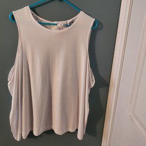 Reitmans White Sleeveless Top, Size 3X, NWT